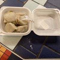 The dumplings at Lisa's Dumplings - Kiosk in New York City