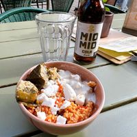 Bulgur salad with vegan greek cheese   at Neue Speisekammer in Hannover
