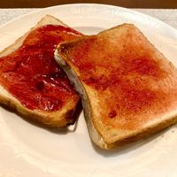 Jams on toast at Wave Restaurant in Muscat