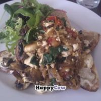 Scrambled tofu at Raspberry Fool in Hobart