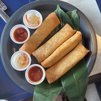 two orders of the vegan spring rolls  at Lost World Restaurant - Universal Studios Japan in Osaka