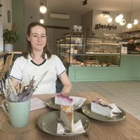 The interior of the bakery   at Glutopia in Szolnok