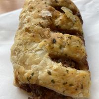 Vegan home made sausage roll  at The Goat in Wareham