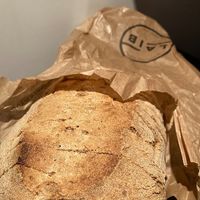 Their signature Laib loaf at LAIB Madrid  in Madrid