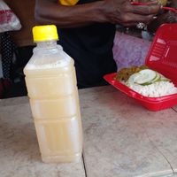 Tambaring and lemon juice. Vegan Curry. at Rastafarian Modern Love in Georgetown