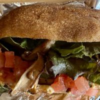 Mushroom and hummus sandwichh  at Shio Veg Cafe in Kyoto