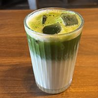 Oat matcha   at Shio Veg Cafe in Kyoto