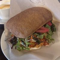 Tofu sandwhich   at Shio Veg Cafe in Kyoto