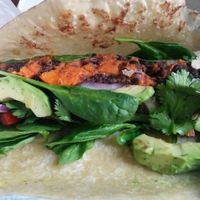 black bean wrap at Loving Heart in Chicago