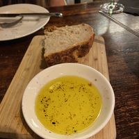 Bread and very good oil  at Bar Centraal in Amsterdam
