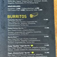 Karte2 (Ausschnitt)  at Burger Boutique in Hartberg