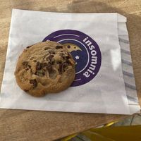 Vegan chocolate chunk  at Insomnia Cookies in Bloomington