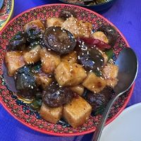   at Laughing Buddha Vegetarian Bistro in Oakland