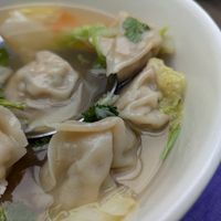 Wonton soup at Laughing Buddha Vegetarian Bistro in Oakland