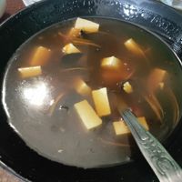 Egg free  tofu soup at Laughing Buddha Vegetarian Bistro in Oakland