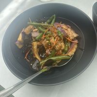 Eggplant salad  at Laughing Buddha Vegetarian Bistro in Oakland