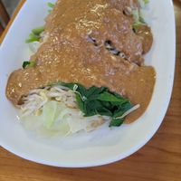 Veggies with peanut sauce at Warung Four 4D SENGGIGI LOMBOK in 