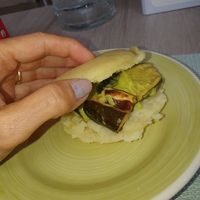 Arepa venezuelana in versione vegan con verdure (su richiesta) at Bar Milano in Bologna