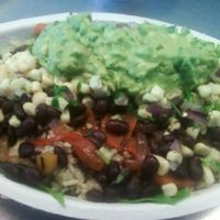 Veggie Salad with guacamole added at Chipotle - Strada Pl in Naples