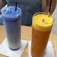 Blue Spirulina and Turmeric Ginger  at Smol in Lefkada