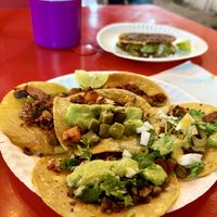 Tacos de trompo , bistec , discada y empalme   at Taco Records in Monterrey