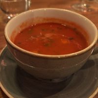 Tomaten - paprika soep met kikkererwten   at Abdij de Westerburcht in Westerbork