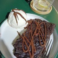 Brownie (really dry and sour, not nice at all) at Neat Burger - Porta Venezia in Milan