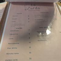 Menu at Cafetería - La Zurda in Huaraz