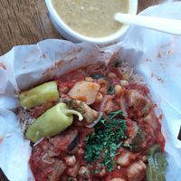 Munazula & Lentil Soup at The Vine Cafe and Market in St Louis