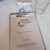 The menu is 100% plantbased. at Bistro Deppat in Vienna