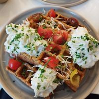 Alex waffle at Bistro Deppat in Vienna