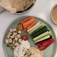 Hummus Breakfast at Bistro Deppat in Vienna