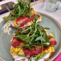 breakfast bagel at Bistro Deppat in Vienna