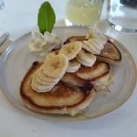 Blueberry Pancakes, richtig gut 😋 at Bistro Deppat in Vienna