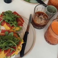 Breakfast Bagel und Gefülltes Croissant at Bistro Deppat in Vienna