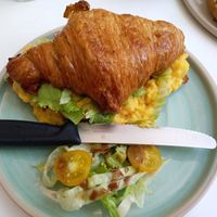 Filled croissant 🥐 at Bistro Deppat in Vienna