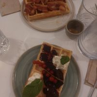 Anne Waffle and Waffle with bacon at Bistro Deppat in Vienna
