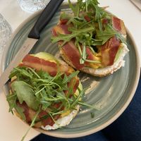 Breakfast bagel   at Bistro Deppat in Vienna