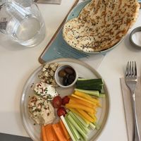 Hummus plate  at Bistro Deppat in Vienna