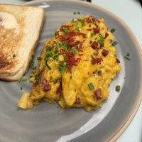 Veganes Rührei mit Speck  at Bistro Deppat in Vienna