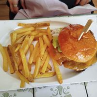 Veganised veggie burger at Julieta Jávea  in Javea