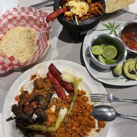 Parillada + Molcajete  at Veganion in Mexico City