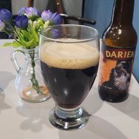 Darien dark beer at Veganion in Mexico City