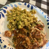 Kids lasagna and Mac   at Kale Cafe Vegan Kitchen in Daytona Beach