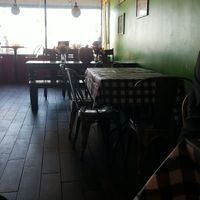 Big tables at Kale Cafe Vegan Kitchen in Daytona Beach