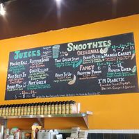 Juices and smoothies at Kale Cafe Vegan Kitchen in Daytona Beach