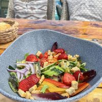 Mixed saladd  at Xiringuito in Mallorca