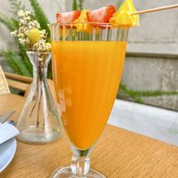 Fresh orange juice   at MHOUSE Café Bistró in Mallorca
