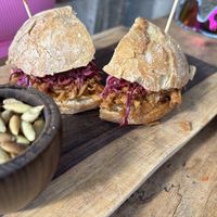 Jackfruit sandwich   at La Yaqueria Tulum in Tulum