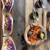 Jackfruit tacos   at La Yaqueria Tulum in Tulum